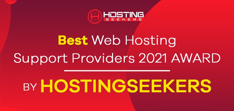 Best Web Hosting Support Providers 2021 Award